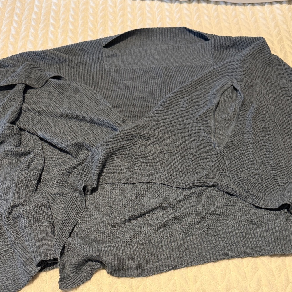 Men's Slate Blue Knit Sweater - Classic Crew